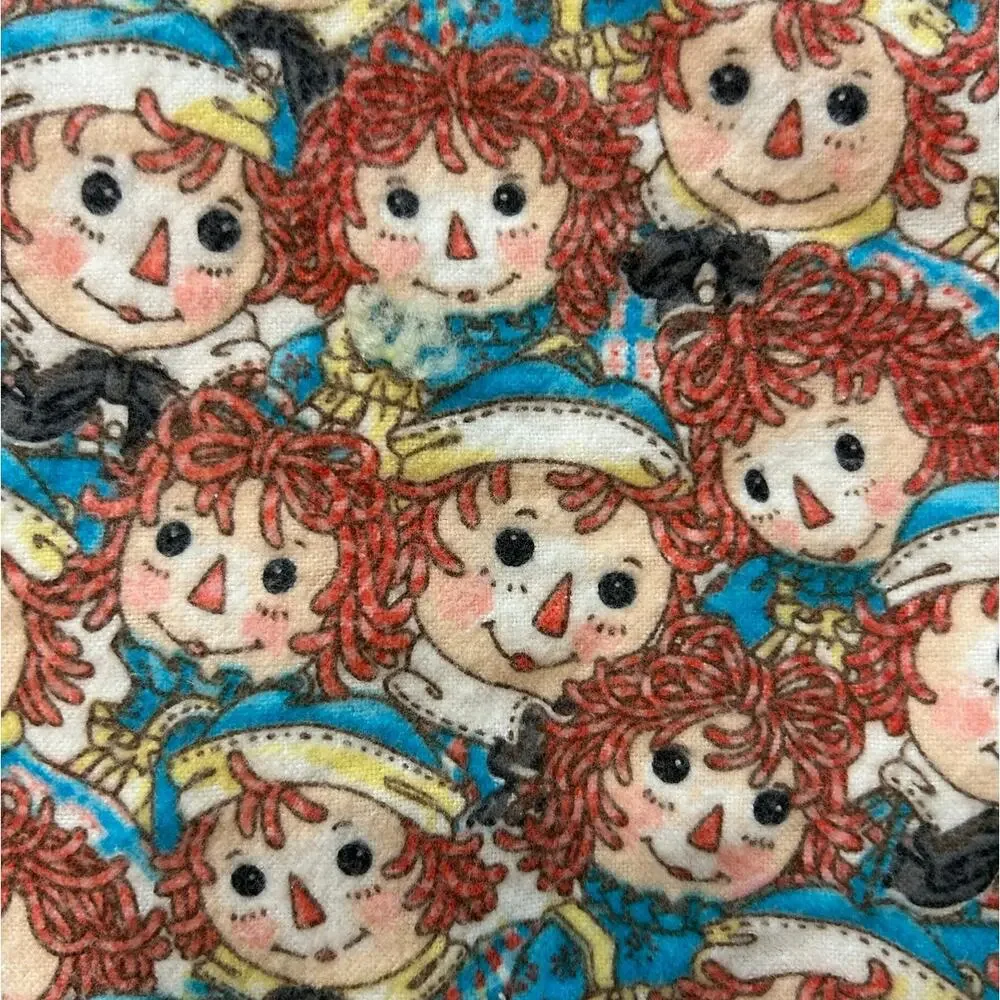 Raggedy Ann And Andy cotton blanket vintage 64